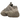 Adidas Yeezy 500 Ash Grey sneakers i en vinklet profilvisning med monokrom grå overdel i ruskind og mesh samt den karakteristiske chunky gummisål.