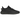 Adidas Yeezy Boost 350 V2 Mono Cinder sneakers i en let skrå profil, der viser den ensfarvede sorte overdel i mesh og matchende sorte snørebånd.