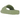 Adidas Adilette 22 Slides Magic Lime sneakers i en vinklet visning, der fremhæver det unikke rillede 3D-printet design og limegrønne finish.