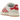 Adidas Campus 00s Crystal White Better Scarlet sneakers sideprofil med ruskindsoverdel i hvid, røde striber og hvid gummisål.
