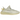Adidas Yeezy Boost 350 V2 Light sneakers set fra siden med hvidstrikket Primeknit-overdel, beige striber og gennemsigtig sål