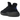 adidas Yeezy Boost 350 V2 Dazzling Blue sneakers set fra siden med sort Primeknit-overdel, tydelig blå stribe og detaljeret sål.