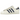Adidas Superstar 82 White Dark Blue sneakers i profil, udført i hvidt læder med marineblå striber, ikonisk skaltå og matchende hældetaljer.