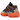 Adidas Yeezy 500 Enflame sneakers set fra siden med chunky sål, ruskindsoverlays i orange og grå mesh detaljer