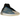 Adidas Yeezy QNTM Frozen Blue sneakers i vinklet visning med blå og sorte detaljer, vævet overdel og synlárlig mellemsål