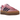 Adidas Gazelle Bold Pink Glow sneakers set fra siden med markant rosa ruskindsoverdel, hvide detaljer og den ikoniske tredelte plateau-sål.
