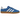 Adidas Gazelle Indoor Blue Bird Gum sneakers i sideprofil med blå ruskindsoverdel, takkede striber, hvide snørebånd og brun gummisål