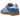 Adidas Gazelle Indoor Blue Bird Gum sneakers i sideprofil med blå ruskindsoverdel, ikoniske hvide striber og en karakteristisk transparent gummisål