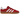 Adidas Gazelle Indoor Scarlet Cloud White sneakers i en sideprofil med rød ruskindsoverdel, hvide læderdetaljer og en semitransparent gummisål