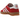 Adidas Gazelle Indoor Scarlet Cloud White sneakers i sideprofil med rød ruskindsoverdel, hvide læderstriber og en klassisk brun gummisål