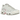 Nike Air Max Plus Summit White Pink Rise sneakers i sideprofil med hvid mesh-overdel, lyserøde detaljer og den karakteristiske bølgede struktur.