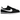 Nike Cortez Textile Black White sneakers sideprofil med sort tekstiloverdel, hvidt swoosh-logo og klassisk mellemsål i hvidt skum