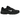 Nike P-6000 Black Black White sneakers i vinklet profil, med sort læder- og mesh-overdel, hvide detaljer og tekstureret mellemsål for optimal komfort.