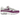 Nike Air Max 1 87 Bold Berry sneakers set fra siden med hvid overdel, lilla læderdetaljer og en synlig Air-stødabsorbering i mellemsålen