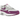 Nike Air Max 1 87 Bold Berry sneakers set fra siden med hvid overdel, bordeaux ruskindspaneler og en synlig Air-enhed i den hvide mellemsål