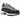 Nike Air Max Sunder Silver Anthracite sneakers i en vinklet visning med lynlås, reflekterende overdel i sølv og en sort, kontrasterende sål.