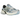 Nike V2K Run Psychic Blue sneakers set fra siden med blå mesh-overdel, sølvfarvede detaljer, robust hvid mellemsål og sorte snørebånd