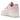 Nike Air Force 1 Low '07 Next Nature Pink Foam sneakers i vinklet visning med lyserød overdel, hvid sål, flade snørebånd og det ikoniske Nike Swoosh