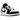 Air Jordan 1 Low SE Panda Toe sneakers i en klassisk vinklet profilvisning med sort tåboks, hvid læderbase og sort Swoosh på siden