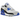Nike Air Max 90 Khaki Racer Blue sneakers sideprofil med kakifarvet overdel, blå accenter og en hvid mellemsål med synlig Air-enhed