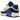 Nike Air Max 90 Khaki Racer Blue sneakers i sideprofil med khaki mesh, ruskindsdetaljer, blå swoosh og den klassiske synlige Air-stødabsorbering