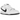 Nike SB Dunk Low White Black sneakers i en stilfuld sideprofil med hvid læderoverdel, sorte overlays og hvide snørebånd