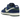 Nike SB Dunk Low Deep Royal Blue sneakers set fra siden med kongeblå overdel i ruskind, hvidt swoosh og hvid mellemsål med brun gummisål