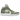 Air Jordan 1 Mid SE Sea Glass Oil Green sneakers set fra siden med en lysegrøn læderoverdel, mørkegrøn swoosh og klassisk hvid mellemsål