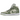 Air Jordan 1 Mid SE Sea Glass Oil Green sneakers i profil med grønne læderoverlag, hvid base, klassisk snøresystem og sort Swoosh på siden