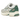 Nike P-6000 Premium Light Bone Bicoastal Green sneakers i en dynamisk vinklet profil med synlig lagdelt mesh og læderdetaljer samt grønne swoosh-logoer.