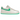 Nike Air Force 1 Low '07 Patent Platinum Tint Stadium Green sneakers i en klassisk sideprofil med glansfuldt laklæder og grøn Swoosh.