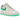 Nike Air Force 1 Low '07 Patent Platinum Tint Stadium Green sneakers i profil med grønne detaljer, hvid mellemsål og klassisk Nike swoosh design
