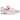 Nike Air Max 1 White Alchemy Pink sneakers i profil, med hvid overdel, lyserøde detaljer på mudguard og Swoosh samt synlig Air-stødabsorbering