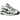 Nike P-6000 Fir sneakers i sideprofil med hvid mesh-overdel, grønne detaljer, sølvfarvede overlays og robust gummisål for et retro løbe-look