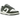 Nike Dunk Low Pale Ivory Cargo Khaki sneakers i profil viser cremet læderoverdel med mørkegrønne Swoosh-logoer og matchende gummisål