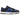Nike Dunk Low Hyper Royal sneakers set fra siden med royalblå læderpaneler, hvide detaljer, hvid mellemsål og blå ydersål