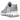 Nike Air Max Dn8 Wolf Grey Metallic Silver sneakers i vinkelret visning med grå mesh-overdel og synlige Air-enheder i sålen