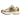 Nike Zoom Vomero 5 Metallic Gold sneakers i vinklet visning med skinnende guldfarvede detaljer, mesh-overdel og beige sål for god komfort.