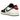 Air Jordan 1 Retro Low OG PSG Paris Saint-Germain sneakers i sideprofil, med hvid overdel, sorte detaljer og PSG-logo på hælen.