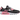 Nike Air Max 90 Black Sunset Pulse sneakers i sideprofil med sort overdel, levende lyserøde accenter, synlig Air-enhed og klassisk gummisål