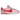 Nike Cortez TXT Medium Soft Pink Sail sneakers i en klassisk sidoprofil med blødt rosa tekstil-upper og cremehvid Nike swoosh