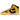 Nike Dunk High Wu-Tang sneakers i profil viser sort læder og guldgule paneler med ikonisk Wu-Tang logo på hælen og hvid mellemsål