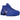 Nike Shox R4 Racer Blue Metallic Silver sneakers, vinklet profil visende blå mesh-overdel, sølvfarvede detaljer og den karakteristiske stødabsorberende Shox-sål