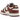 Nike Dunk Low Next Nature Red Sepia sneakers i en vinklet visning med jordfarvet overdel, rødbrune detaljer og klassisk hvid mellemsål