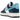 Nike Air Force 1 Low '07 Armory Navy Baltic Blue sneakers set fra siden med marineblå læderoverdel og markante lyseblå Swoosh-detaljer