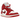 Air Jordan 1 Mid SE Red Cracked Leather sneakers i en klassisk sideprofil med rødt krakeleret læder, hvide detaljer og sort Nike Swoosh logo.