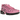 Nike Air Max Plus Pink Black sneakers i vinklet profil med lyserødt mesh, sort plastbur, matchende sort mellemsål og synlige Air-enheder
