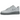 Nike Air Force 1 Low 07 Jewel Wolf Grey sneakers set fra siden med en grå læderoverdel og en unik indlejret, glansfuld swoosh på siden.