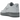 Nike Air Force 1 Low 07 Jewel Wolf Grey sneakers i vinklet visning med grå overdel, sølvfarvet jewel-swoosh og klassisk hvid mellemsål