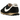 Nike LD-1000 Black Sesame sneakers set fra siden med sort ruskindsoverdel, gyldent swoosh-logo og hvid mellemsål med vaffel-ydersål